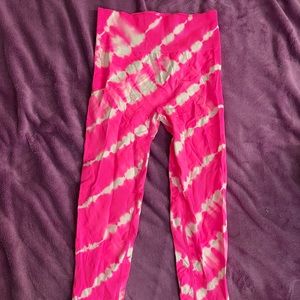 Victoria Secret Pink tie dye athletic leggings